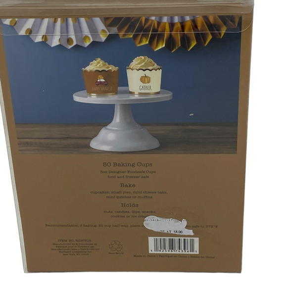 NWT Rae Dunn Happy Harvest Gather Cupcake Baking Cups 50 Count Fall - Picture 5 of 8